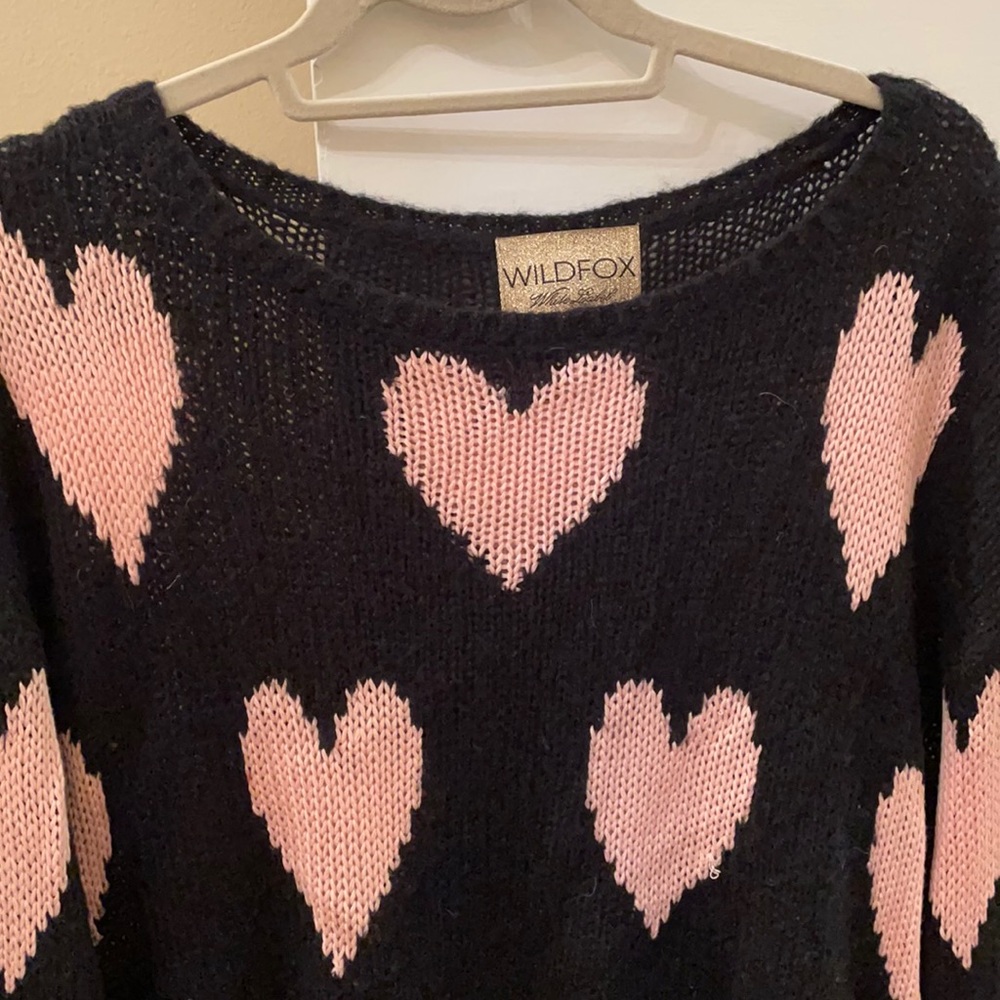 Wildfix ripped heart sweater